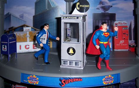 Super Powers Papercraft Phone Booth Weird Fantastic Toy Adventures