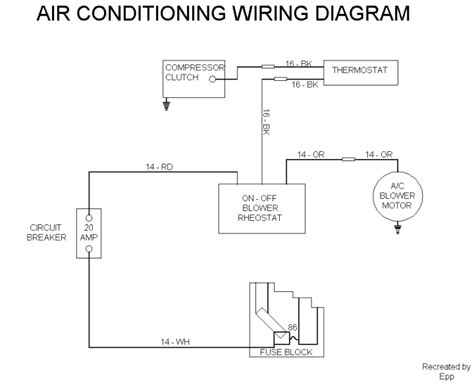 basic air conditioning wiring diagram  central air conditioner wiring diagram