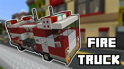Minecraft Tutorial Fire Truck Minecraft Tutorial Deutsch Youtube