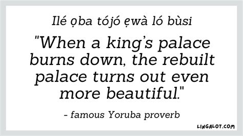 60 Yoruba Proverbs Quotes And Sayings Their Meanings Lingalot