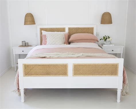 Safavieh couture stassie cane bed. Hamilton Cane Bed - Queen Size - White - Abide Interiors