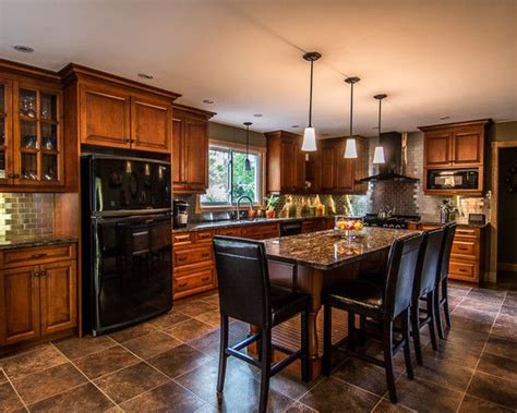 Modern chrome kitchen cabinet handles. 1000+ images about Kitchens with black appliances on ...