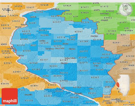 Political Shades Map Of Zip Codes Starting With 903