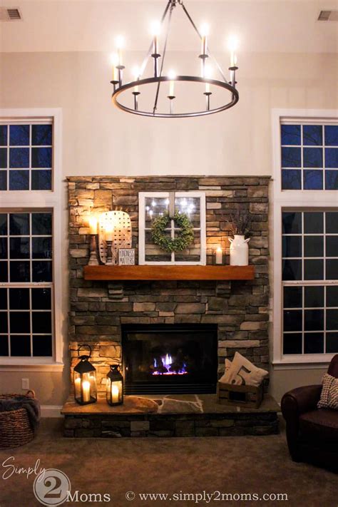 And to finish up the basic box, i added 2 x 4's between the 2 x 8's, making them flush on the front. Fireplace Decorating Ideas to take you from Winter through ...