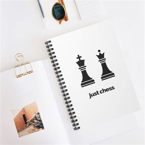 Just Chess Notebook Spiral Notebook Ruled Line Notebook Etsy