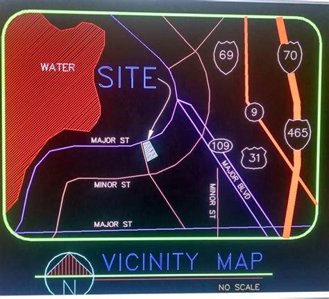 Vicinity Map Architecture Plan World Map