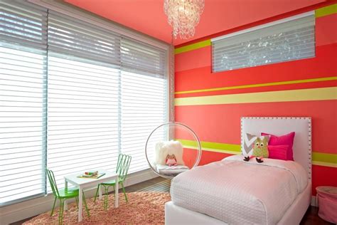 Rooms Viewer Striped Accent Wall Pink Girl Room Modern Girls Rooms