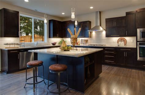 Beautiful Contemporary Kitchen With Espresso Cabinets Please Go To