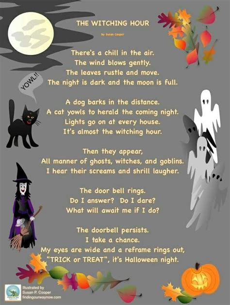 Halloween Halloween Poems Scary Halloween Decorations Halloween Prints
