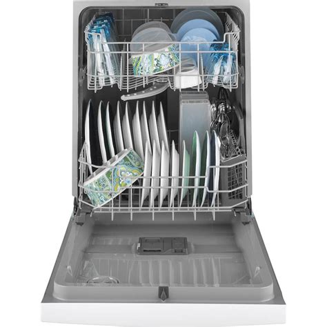Ge 24 Front Control Tall Tub Built In Dishwasher White At Pacific