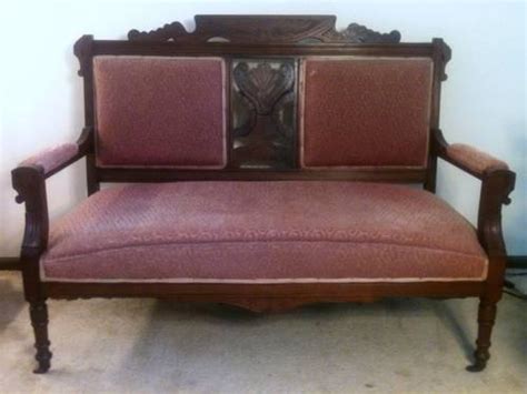 Antique Eastlake Victorian Loveseat Late 1800s For Sale In Spring