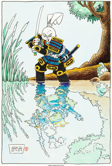 Stan Sakai Usagi Yojimbo Illustration Original Art 1989 Wb