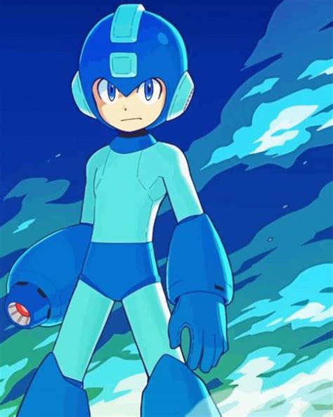 Mega Man Animation Paint By Numbers Canvas Paint By Numbers