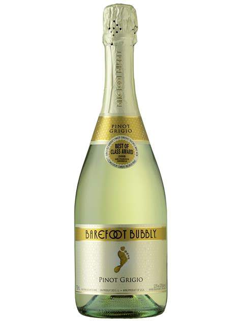 Barefoot Bubbly Pinot Grigio 750ml Luekens Wine And Spirits