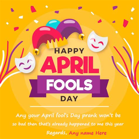 Happy April Fools Day 2020 Greeting Cards With Name
