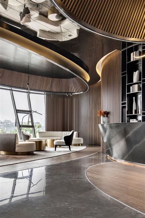 Futuristic Living Luxury Hotel Design Hotel Lobby Design Lobby Design