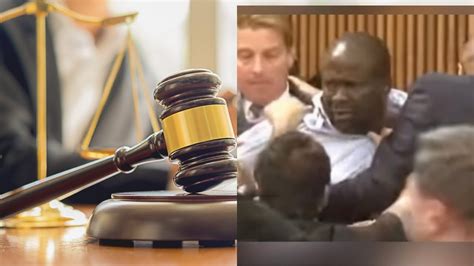 Father Jumps Over Court Table To Beat Daughters Killer 😳 Youtube