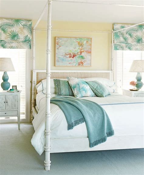 A very important piece of any coastal living room must be the wall art. Classically Cool Shore House | Coastal bedroom decorating ...