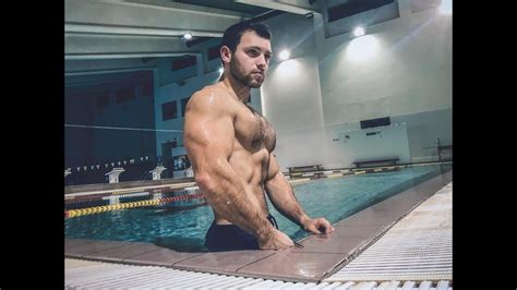 Flexing Show In Pool With Handsome Muscle God Sergeymoroz Boss Youtube