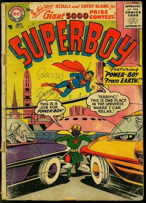 Superboy 52 1956 Dc Power Boy First Silver Age Issue Fr Comic Books