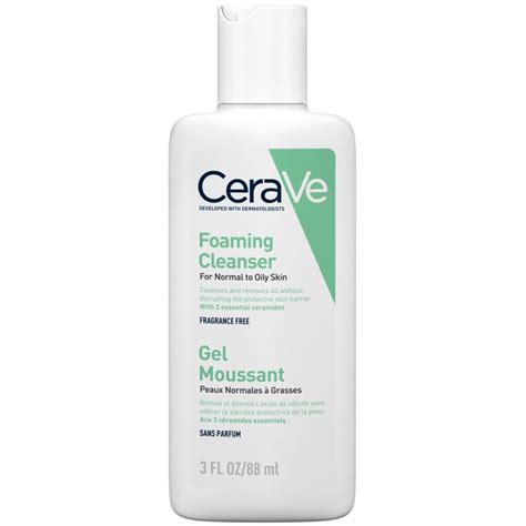 Foaming Cleanser Normal To Oily Skin Cleanse Visage 88ml Cerave Easypara