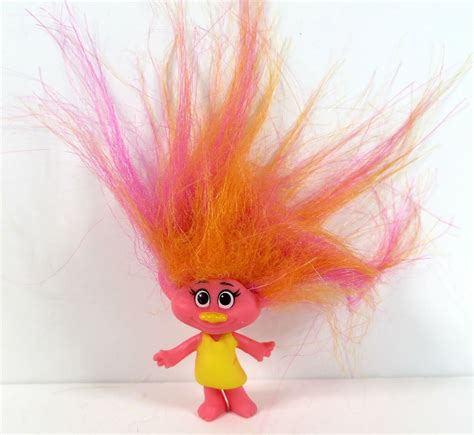 dreamworks trolls series 10 rainbow hair pink troll figure new ebay