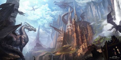 Dragon City By White70ws On Deviantart Dragon City Science Fiction
