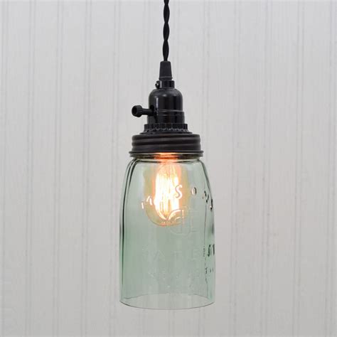 They're equally impressive as mason jar lights outfitted with dreamy fairy lights. Rustic Mason Jar Pendant Light