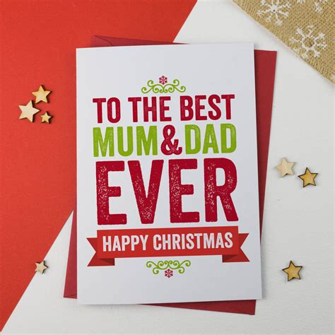 Free shipping on eligible orders. best mum and dad christmas card by a is for alphabet ...