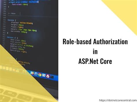 Role Based Authorization In ASP Net Core With Custom Authentication