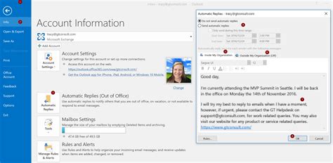 Day 297 Setting Your Out Of Office In Office 365 Outlook Tracy Van