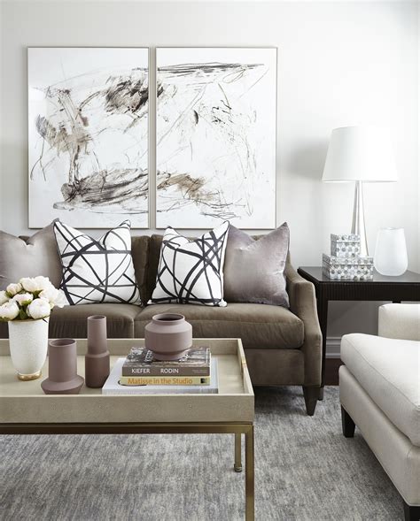 Toronto Townhouse Contemporary Living Room With Diptych Abstract Art