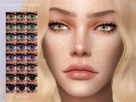 The Sims Resource Summer Breeze Eyes By Merci • Sims 4 Downloads