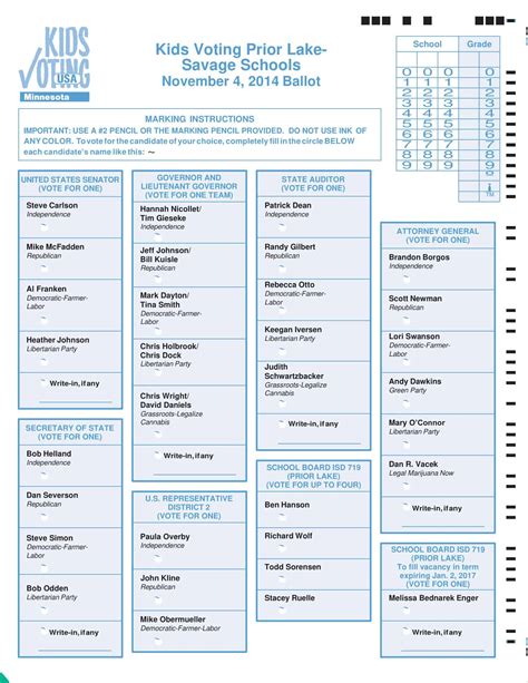free printable ballot templates [word pdf] sample voting