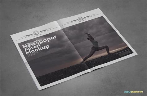 9 Newspaper Psd Advertisement Mockups Zippypixels