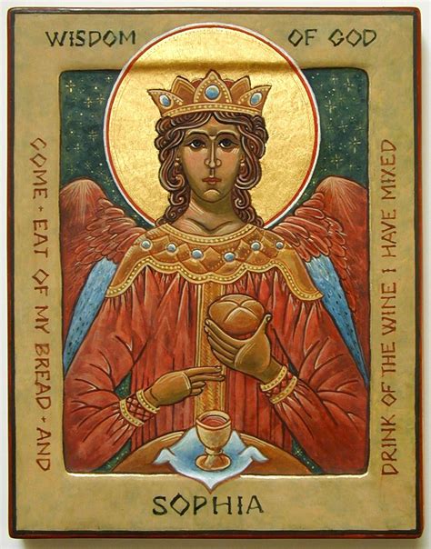 Icon Of Sophia The Wisdom Of God Kiev Based On Solomons Proverbs
