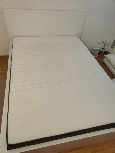 Metallbett mit matratze 140x200 weiß bettgestell design bett schlafzimmer metall. Bett mit Matratze 140x200 und Lattenrost | Kaufen auf Ricardo
