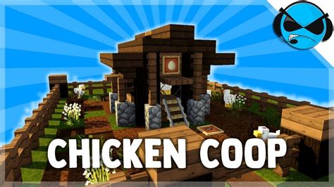 Minecraft Tutorial How To Build A Chicken Coop Egg Farm Youtube