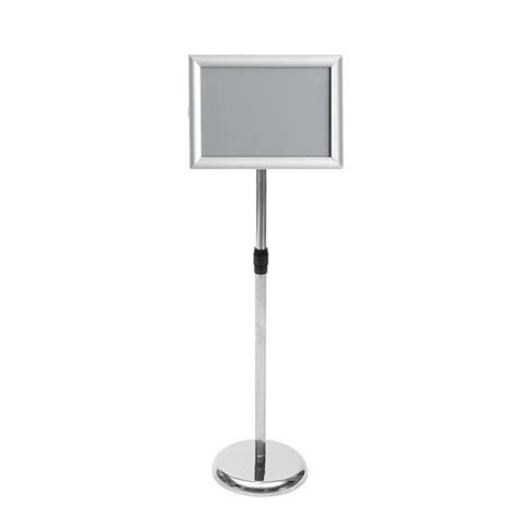 Jual Adjustable A4 Metal Display Pedestal Sign Floor Holder Stand