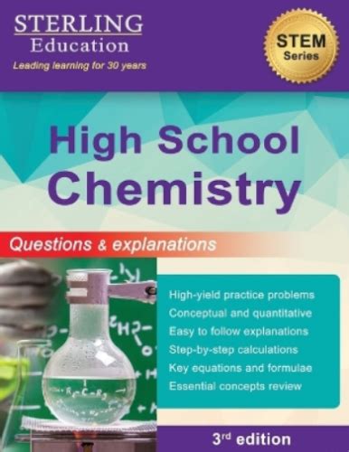 Sterling Education High School Chemistry Paperback Us Import