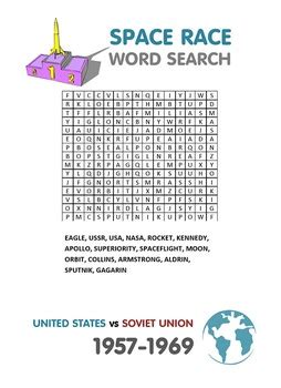 Visit our website for pricing information. SPACE RACE word search by SPACE ZORRO | Teachers Pay Teachers