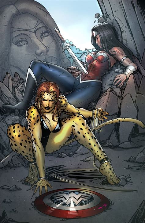 Wonder Woman Fan Art Wonder Woman Vs Cheetah Comic Book Girl