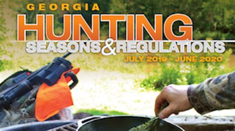 2019 2020 Georgia Hunting Seasons And Regulations Guide Now Available Wfxl