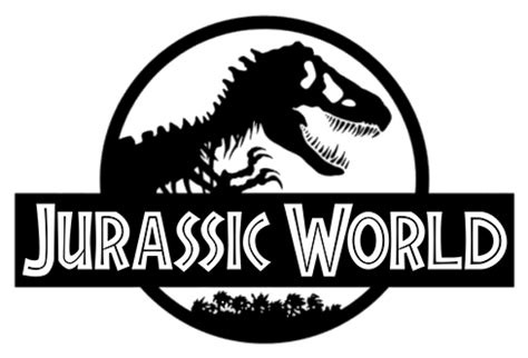 Jurassic World Black And White Logo Transparent Png Stickpng