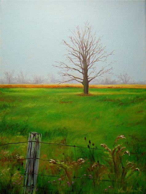 The Lone Tree Painting By Michele Van Maurik Fine Art America