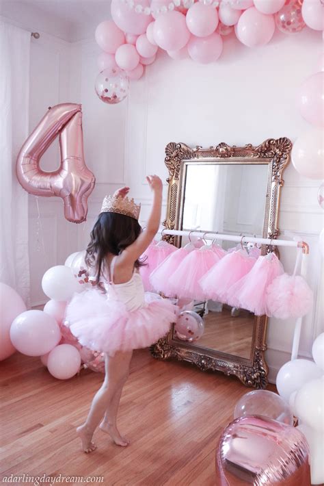 Paint it your favorite color, add some rhinestones, put your name on it! DIY Copper Ballet Bar Ballerina Birthday Party | DIY ...