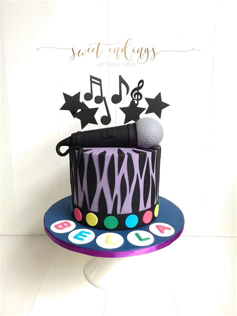 Karaoke Party By Sweetendingsbylulu Music Cakes Party Cakes