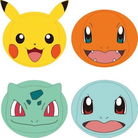 Pokemon Face Packs Pack Of Four Pokemon Imprimible Sorpresas