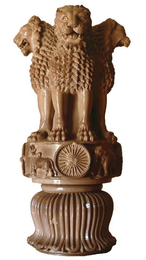 Lion Capital Ashokan Pillar At Sarnath