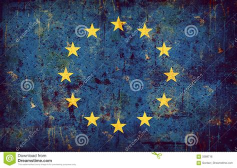Grunge Flag Of European Union Stock Illustration Illustration Of